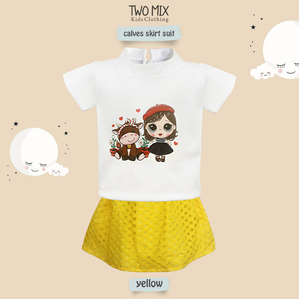 Two Mix - Setelan Anak Perempuan - Set Baju Anak Cewek Atasan Bawahan 1-6 tahun 4316