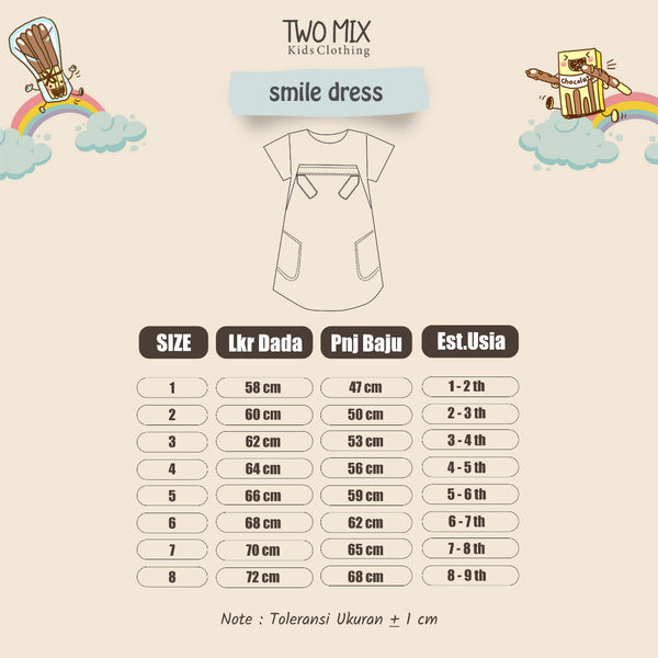 Two Mix - Dress Anak Perempuan Lucu - Baju Anak Cewek Jeans 1-8 Tahun 4137C 4137B