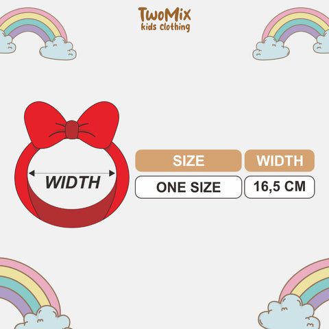 Two Mix - Bandana Bayi Perempuan Rib - Headband Baby Girl Newborn Lucu - Bando Pita Anak Cewek 4307