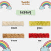 Two Mix - Bandana Bayi Perempuan Rib - Headband Baby Girl Newborn Lucu - Bando Pita Anak Cewek 4307