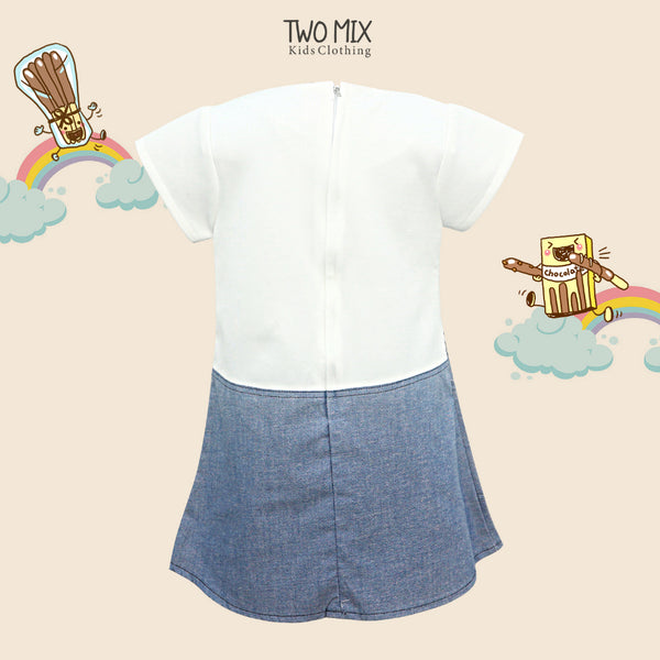 Two Mix - Dress Anak Perempuan Lucu - Baju Anak Cewek Jeans 1-8 Tahun 4137C 4137B
