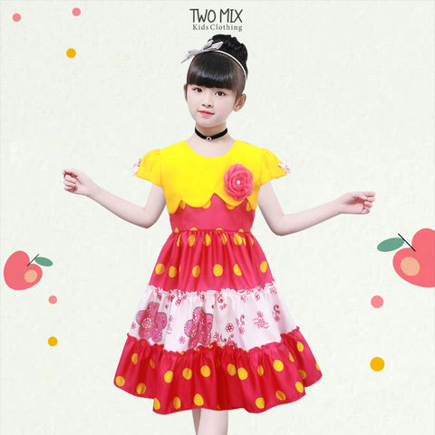 Two Mix - Dress Anak Perempuan Lucu Satin - Baju Anak Cewek Fashion 1-8 Tahun Y885