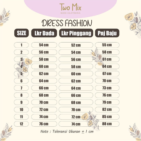 Two Mix - Dress Anak Perempuan Lucu Satin - Baju Anak Cewek Fashion 1-8 Tahun Y885
