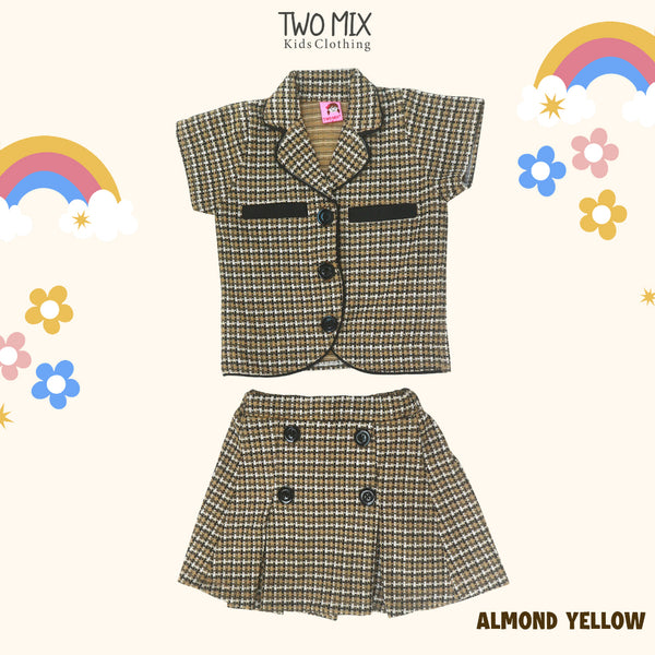 Two Mix - Setelan Anak Perempuan Kotak - Stelan Baju Anak Cewek Lucu Fashion 1-6 Tahun 4365A