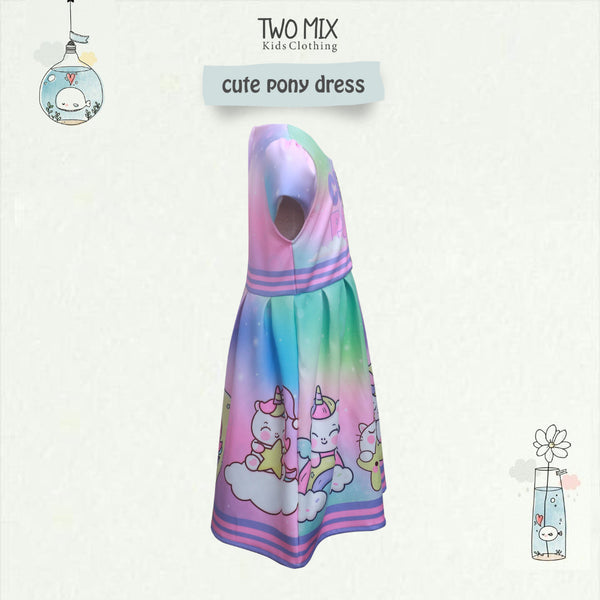 Two Mix - Dress Anak Perempuan - Baju Anak Pony Dress 1-12 Tahun 4368A