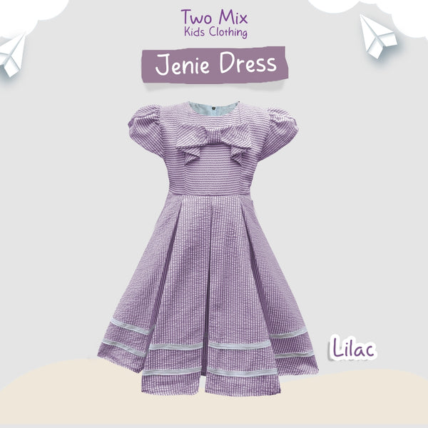 Two Mix - Jenie Baju Dress Anak Cewek Perempuan Lebaran 1-12 Tahun 4394