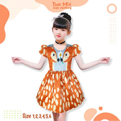 Two Mix Baju Anak Perempuan Fashion - Dress Gaun Anak Cewek 1-6 Tahun Y884