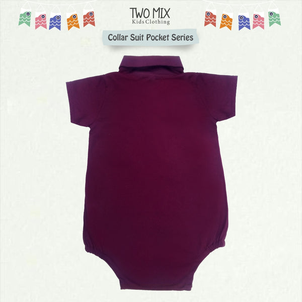 Two Mix - Baju Jumper Bayi Playsuit  - Collar Suit Lucu Laki Laki / Perempuan 0 1 2 Tahun 4302