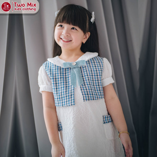 Two Mix - Belva Dress Anak Perempuan Lucu - Baju Anak Cewek Lebaran 1-12 Tahun 4391