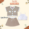 Two Mix - Baju One Set Anak Perempuan - Setelan Anak Cewek Lucu Salur Kaos 1 2 3 4 5 6 7 8 Tahun 4366B