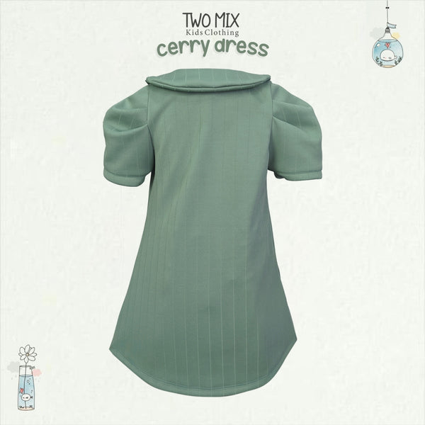 Two Mix - Baju Anak Perempuan Lucu - Cherry Dress Pakaian Anak Cewek 1 2 3 4 5 6 7 8 Tahun 4372B