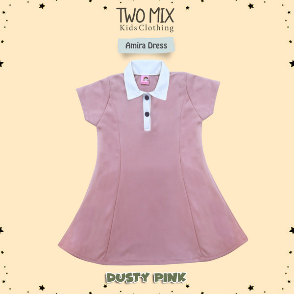 Two Mix - Dress Anak Perempuan - Baju Dress Anak Cewek - Amira Dress 1-8 Tahun 4372