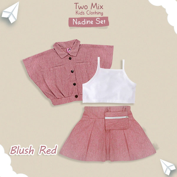 Two Mix - Nadine One Set Baju Setelan Anak Perempuan Lucu 1-6 Tahun 4386