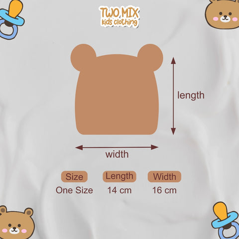Two Mix - Topi Bayi Laki Laki Perempuan - Bucket Hat Anak - Kupluk Baby 0-12 Bulan 4332