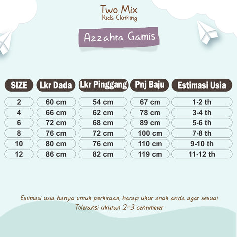 Two Mix - Raya Collection 2024 - Baju Gamis Anak Perempuan Muslim Lebaran 1-12 Tahun 4398