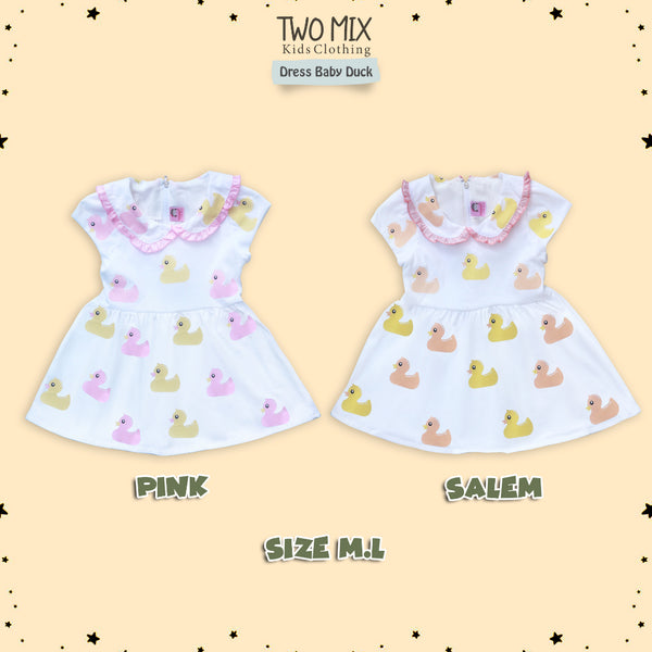 Two Mix - Baju Dress Bayi Perempuan Lucu Ruffle 0 6 12 Bulan 4350B