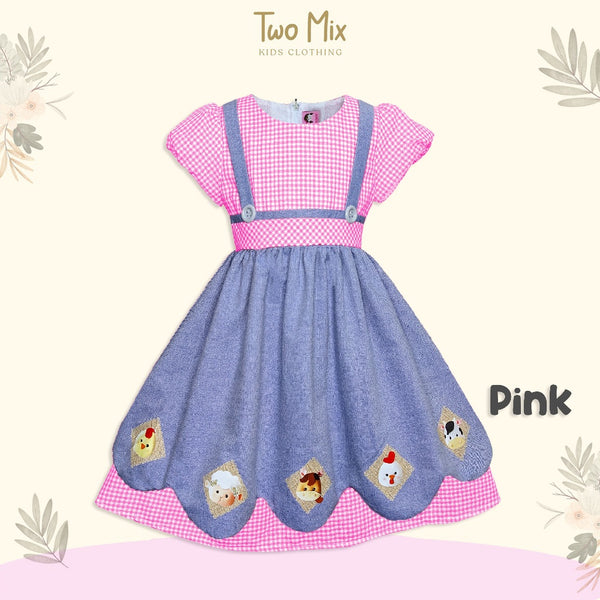 Two Mix - Baju Dress Anak Perempuan Lucu - Outfit OOTD Anak Cewek 1-12 Tahun 4187b