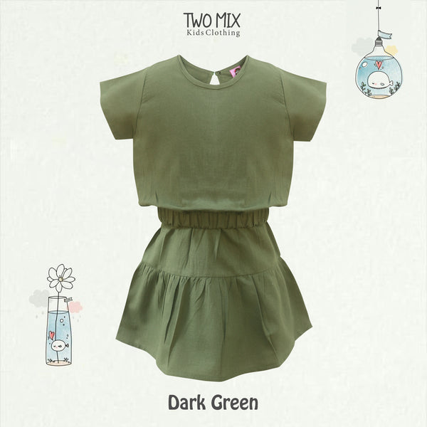 Two Mix - Baju Anak Perempuan Setelan Katun 1-8 Tahun 4361A