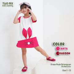 Two Mix Dress Anak 4119