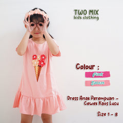 Two Mix Dress Anak 4138