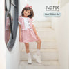 Two Mix - Baju One Set Anak Perempuan - Setelan Anak Cewek Lucu Salur Kaos 1 2 3 4 5 6 7 8 Tahun 4366B
