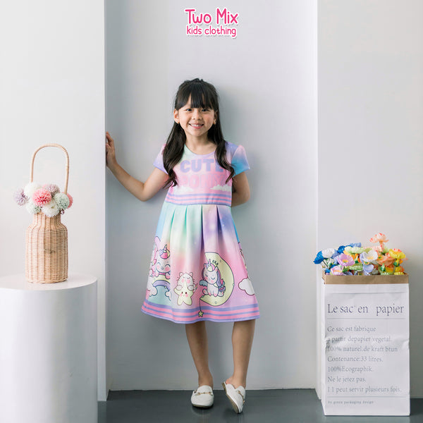 Two Mix - Dress Anak Perempuan - Baju Anak Pony Dress 1-12 Tahun 4368A