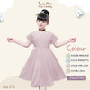 Two Mix - Elsa Dress Anak Perempuan Lebaran - Gaun Anak Cantik Fashion 1-2 Tahun 4395