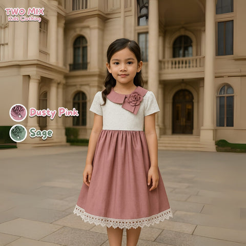 Two Mix - Sherly Dress Anak Cewek 1-12 Tahun 4434