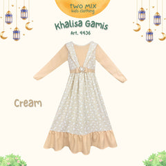 Two Mix Khalisa Baju Gamis Anak Muslim Perempuan 1-14 Tahun 4436