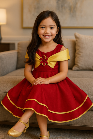 Two Mix - Gabriella Dress Imlek Anak Cewek - Gaun Anak Perempuan CNY Collection 1-12 Tahun 4425