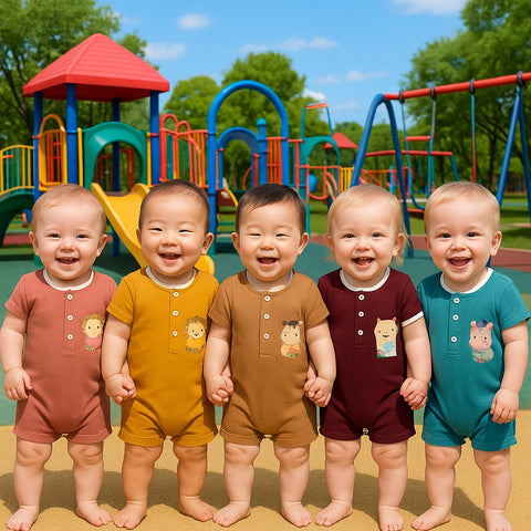 Two Mix - Baju Jumper Bayi Playsuit  - Collar Suit Lucu Laki Laki / Perempuan 0 1 2 Tahun 4302