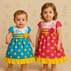 Two Mix Dress Bayi Perempuan / Baju Bayi Perempuan Y853