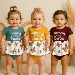 Two Mix - Jumper Bayi Perempuan Newborn / Jumpsuit Baju Bayi Cewek / Romper Playsuit Baby 0-12 Bulan 4353