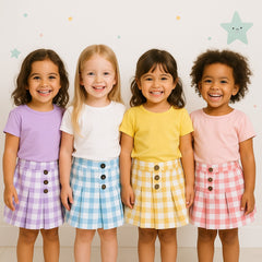 TWO MIX - Celana Pendek Rok Anak Perempuan Bahan Katun 1-8 Tahun 4312