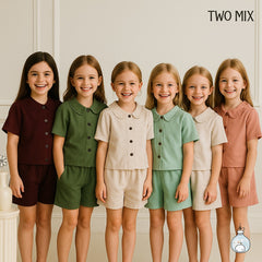 Two Mix - Setelan Anak Perempuan Setelan Katun 1-8 Tahun 4361B