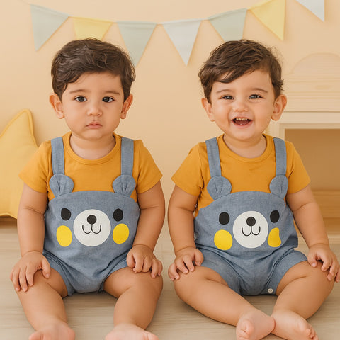 Two Mix - Baju Bayi Laki Lucu - Jumper Romper Bayi Cowok 0-12 Bulan 4320