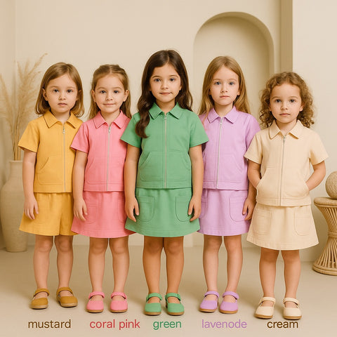 Two Mix - Oria Set Baju Setelan Anak Perempuan Lucu Katun 1-12 Tahun 4393