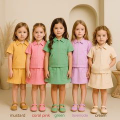 Two Mix - Oria Set Baju Setelan Anak Perempuan Lucu Katun 1-12 Tahun 4393