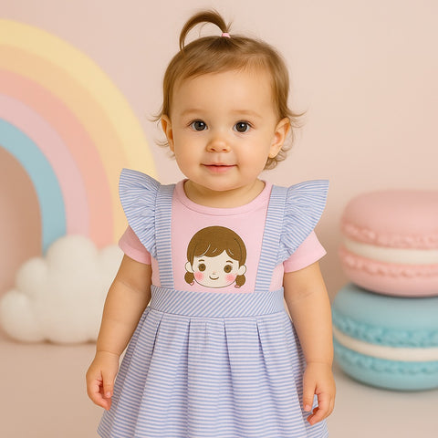 Two Mix - Rania Baby Dress - Dress Bayi Newborn 0-2 Tahun 4423