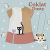 Two Mix Dress Anak 4082