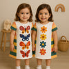 Two Mix Baju Anak Perempuan - Dress Anak Cewek Kupu 1-8 Tahun 4352