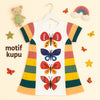 Two Mix Baju Anak Perempuan - Dress Anak Cewek Kupu 1-8 Tahun 4352