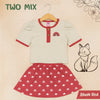 Two Mix - Setelan Rok Anak Perempuan - One Set Anak Perempuan Rainbow 1-6 Tahun 4362C
