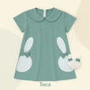 Two Mix Dress Anak Perempuan - Baju Anak Fashion Motif Kelinci 4301