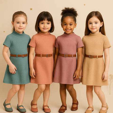 Two Mix - Baju Gloria Dress Anak Perempuan Kasual 1-8 Tahun 4409