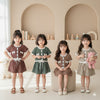 Two Mix - Baju One Set Anak Perempuan - Setelan Anak Cewek Lucu Salur Kaos 1 2 3 4 5 6 7 8 Tahun 4366B