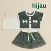 Two Mix - Baju One Set Anak Perempuan - Setelan Anak Cewek Lucu Salur Kaos 1 2 3 4 5 6 7 8 Tahun 4366B