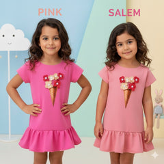 Two Mix Dress Anak 4138