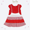 Two Mix Dress anak perempuan Fashion Termurah Y857