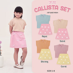 Two Mix - Calista Set - One Set Anak Cewek Setelan Anak Perempuan 1-8 Tahun 4404